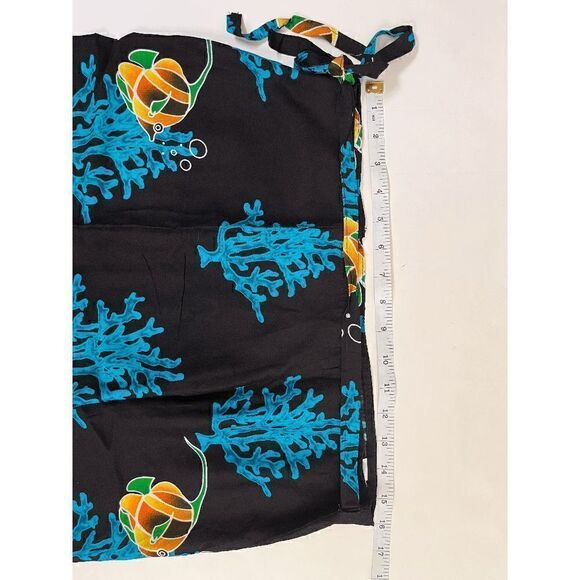 Women's High-rise wrap Lightweight Summer Maxi Skirt Black Size 16 100% Rayon - Picture 9 of 10